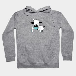 sheeple with face mask Hoodie